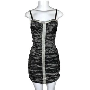 BCBG Max Azria Dress Sz Small Taffeta Sleeveless